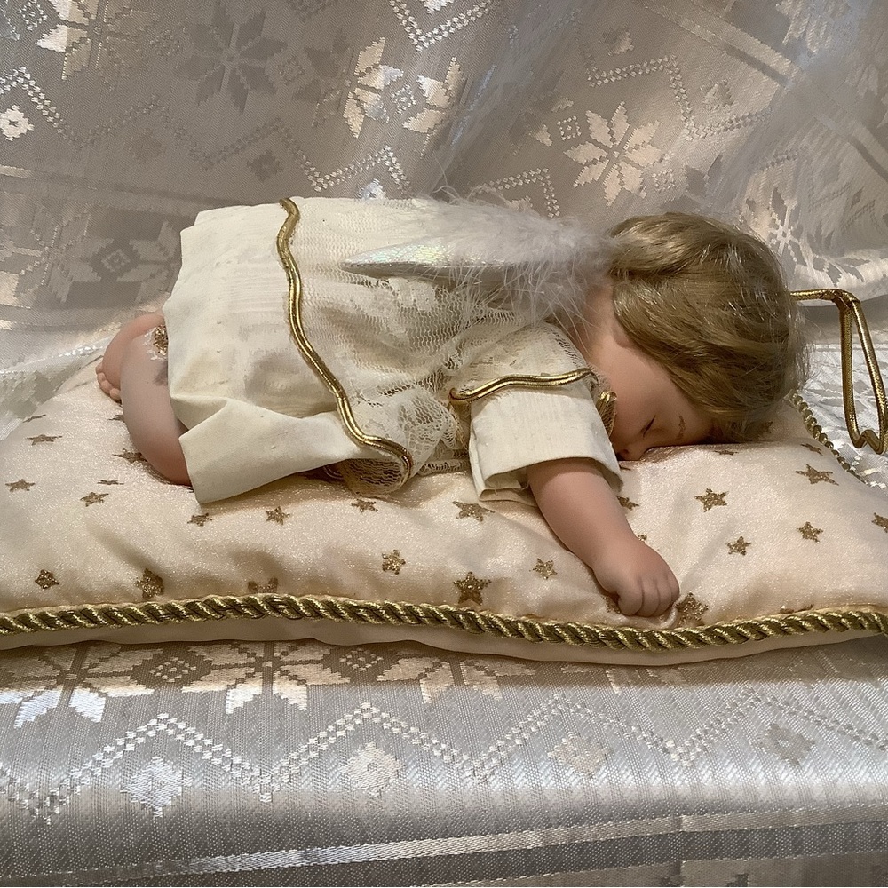 Hamilton Collection Doll Now I Lay Me Down To Sleep Vintage Porcelain